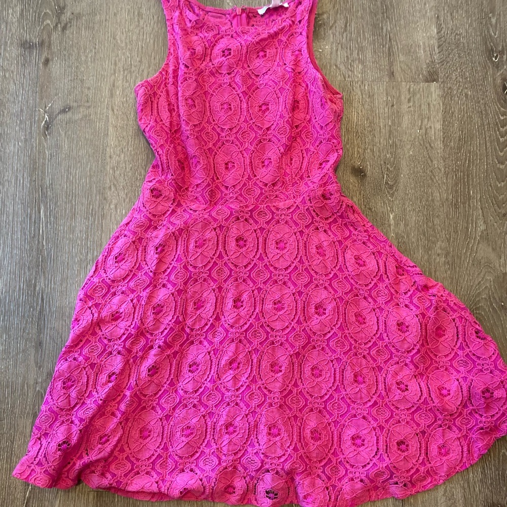 Hot pink dress